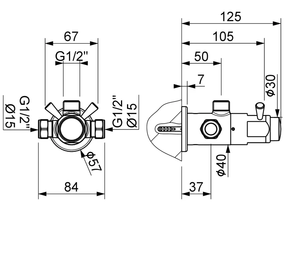 Doccia Esterno Temporizzato Con Miscelatore 1/2"