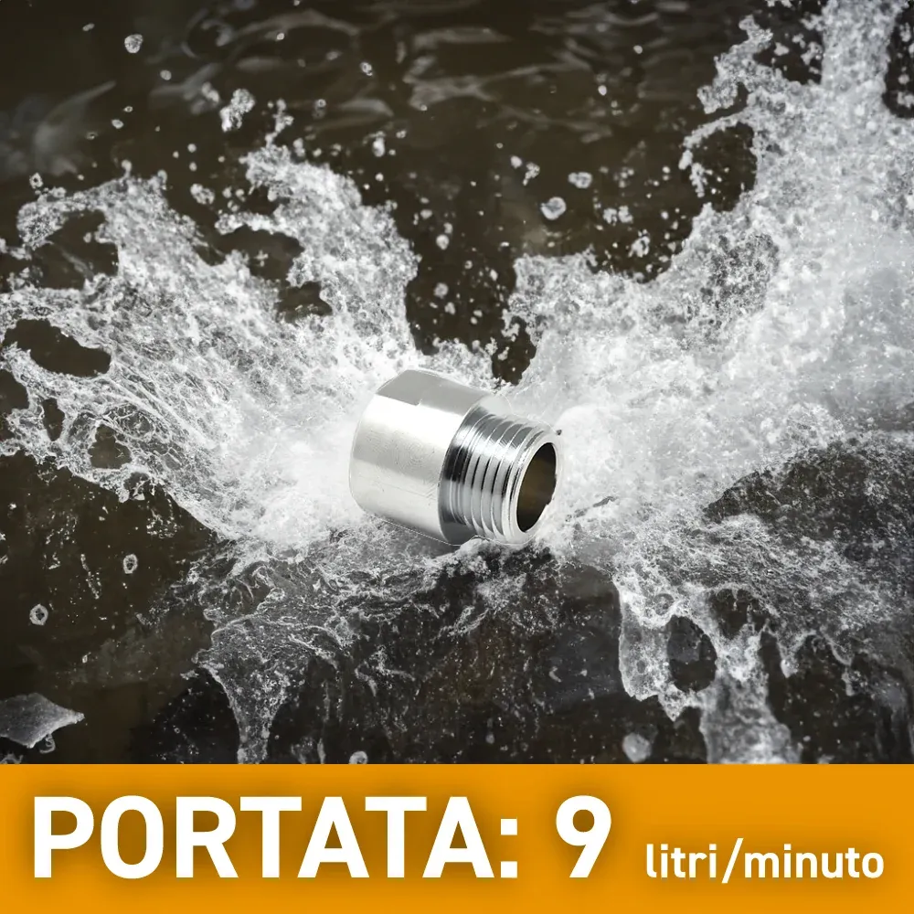Economizzatore D'Acqua 1/2" 9 Lt/Min (Int. Arancio)