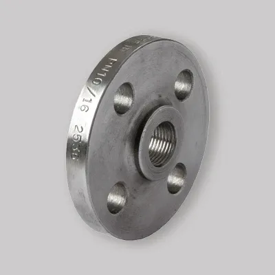 Flangia Filettata Acciaio Al Carbonio Saldare 5" Dn 125 - 8 Fori Ø18
