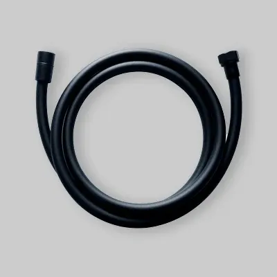 Flessibile Doccia Antitorsione Nero 1/2" Conico - Cm 175