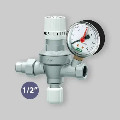 Gruppo Di Riempimento Automatico Con Manometro Far 1/2" Mf