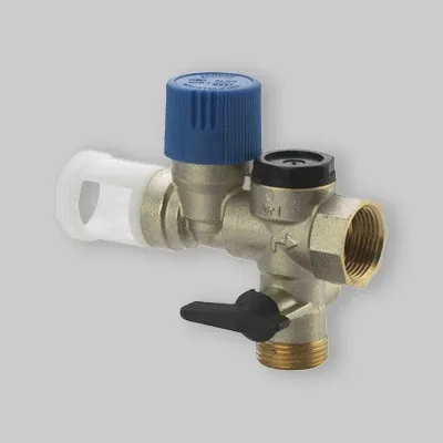 Gruppo Di Sicurezza Con Scarico Diritto 3/4" Ottone