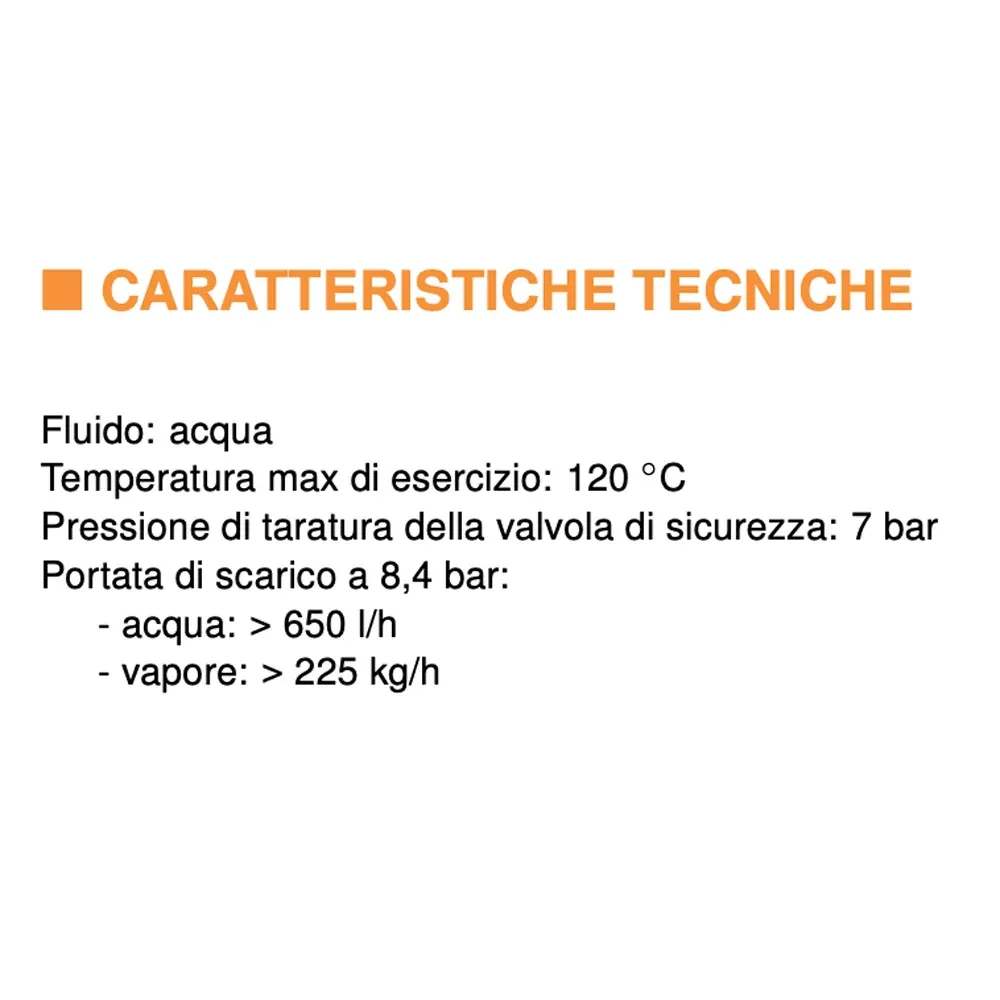 Gruppo Di Sicurezza Con Scarico Diritto 3/4" Ottone