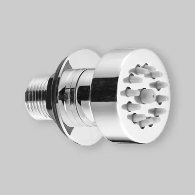 Idrogetto Snodato Tondo Ottone Cromato