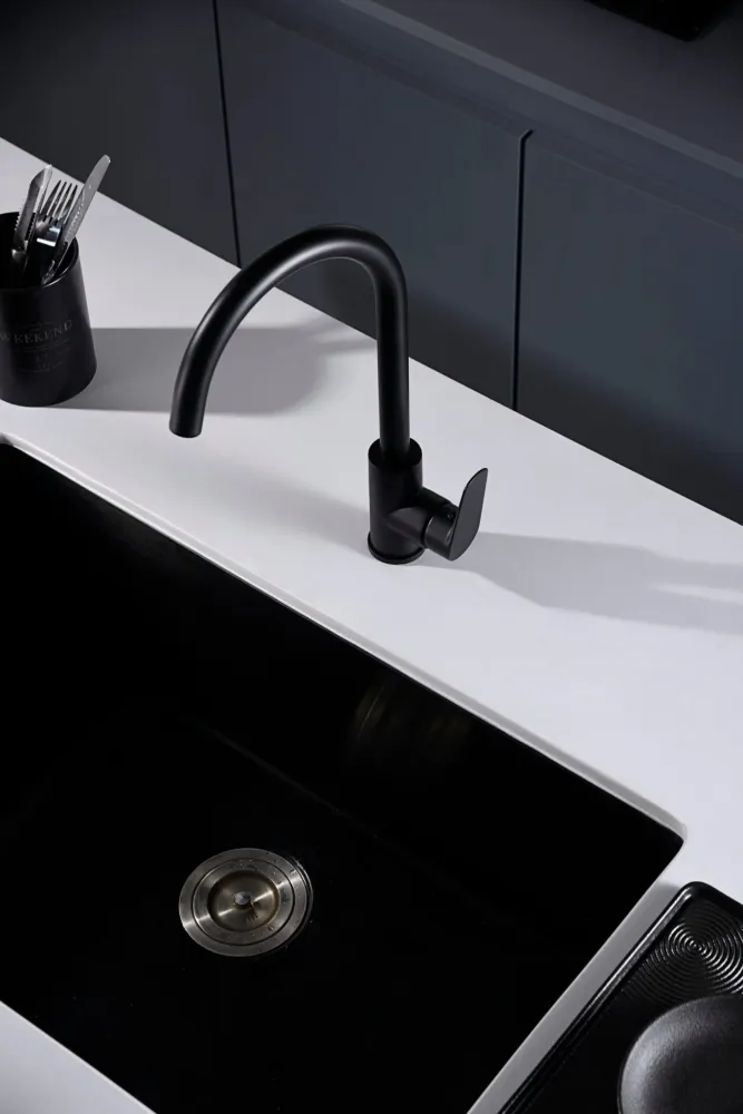 Imex - Belgica rubinetto da cucina nero opaco