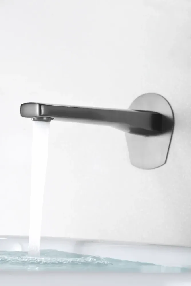 Imex – Delos rubinetto monocomando da lavabo incassato nero canna di fucile