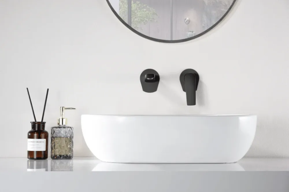 Imex – Delos rubinetto monocomando da lavabo incassato nero opaco