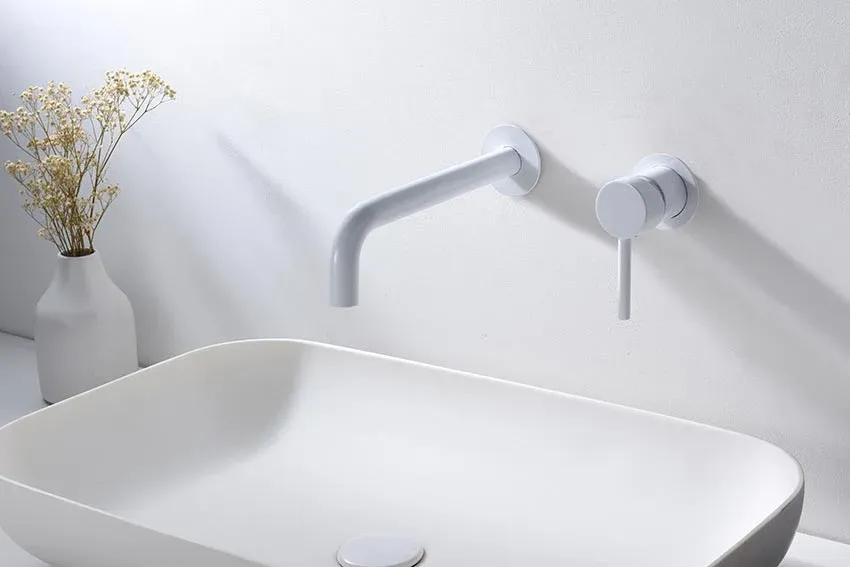 Imex – Etna rubinetto monocomando da lavabo incassato bianco opaco