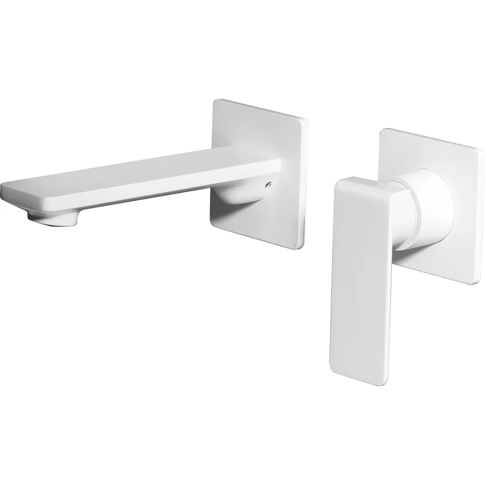 Imex – Fiyi rubinetto monocomando da lavabo incassato bianco opaco