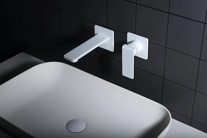 Imex – Fiyi rubinetto monocomando da lavabo incassato bianco opaco