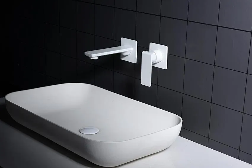 Imex – Fiyi rubinetto monocomando da lavabo incassato bianco opaco