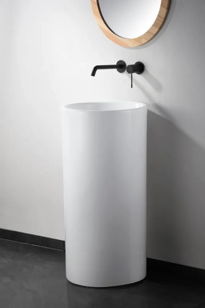 Imex – Genova rubinetto monocomando da lavabo incassato nero opaco