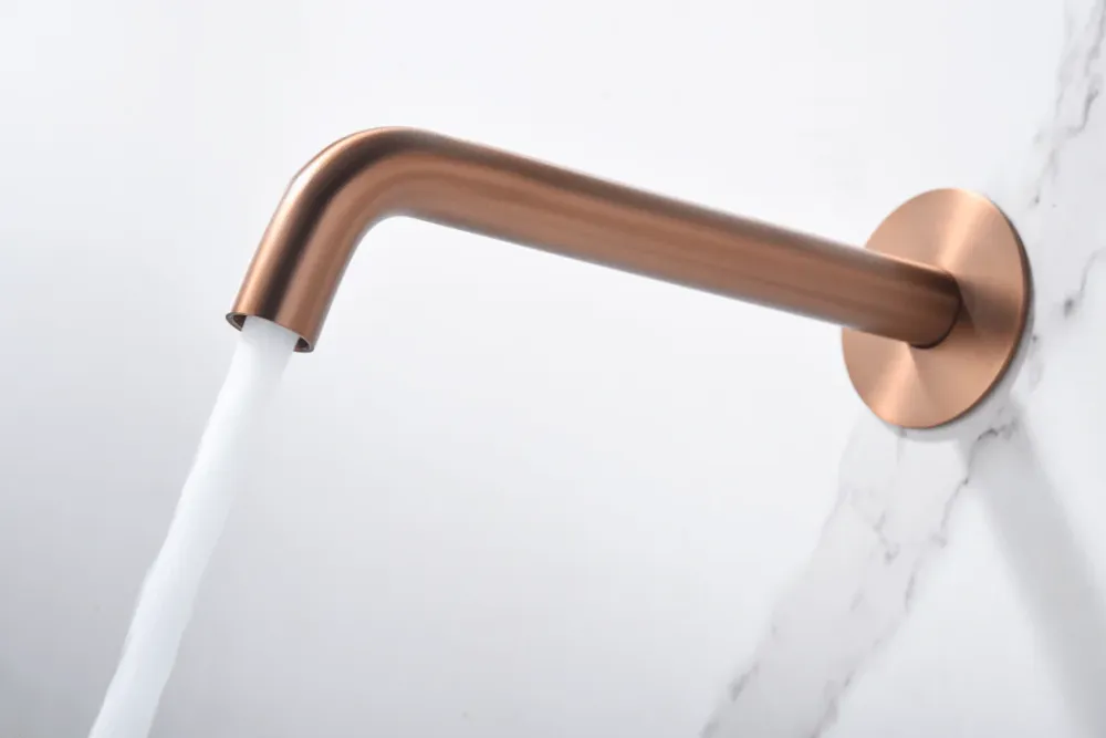 Imex – Genova rubinetto monocomando da lavabo incassato oro rosa spazzolato