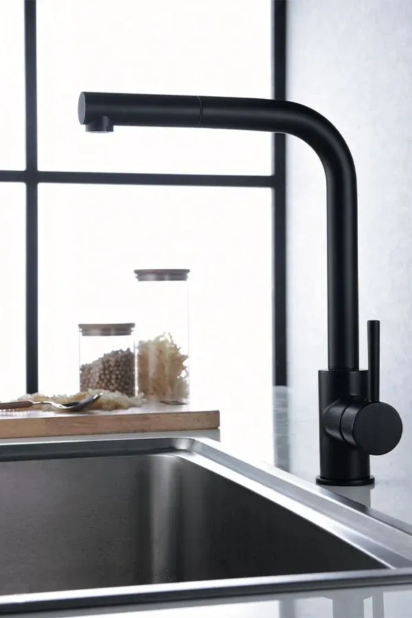 Imex - Malta rubinetto da cucina nero opaco
