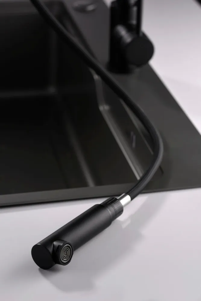 Imex - Malta rubinetto da cucina nero opaco