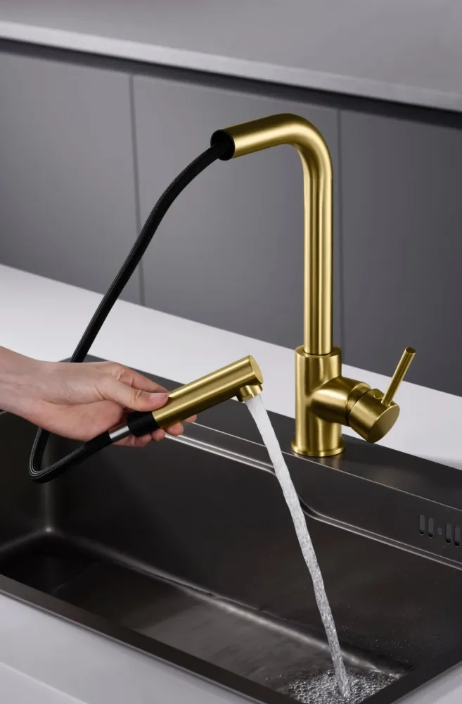 Imex - Malta rubinetto da cucina oro spazzolato