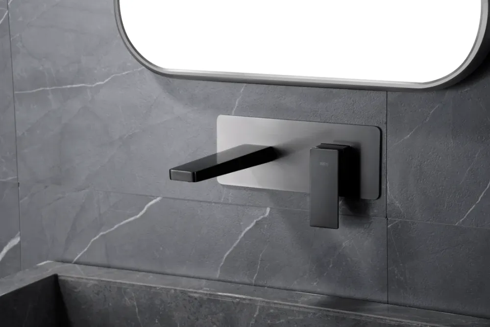 Imex – Miscelatore monocomando da lavabo incassato nero canna di fucile