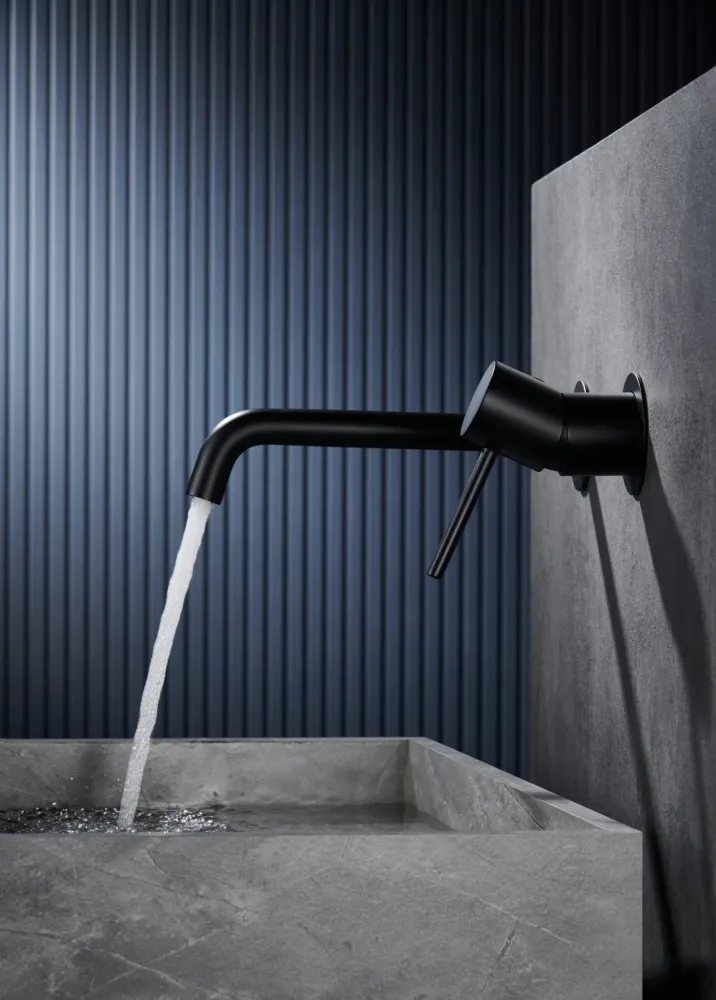 Imex – Monza rubinetto monocomando da lavabo incassato nero opaco