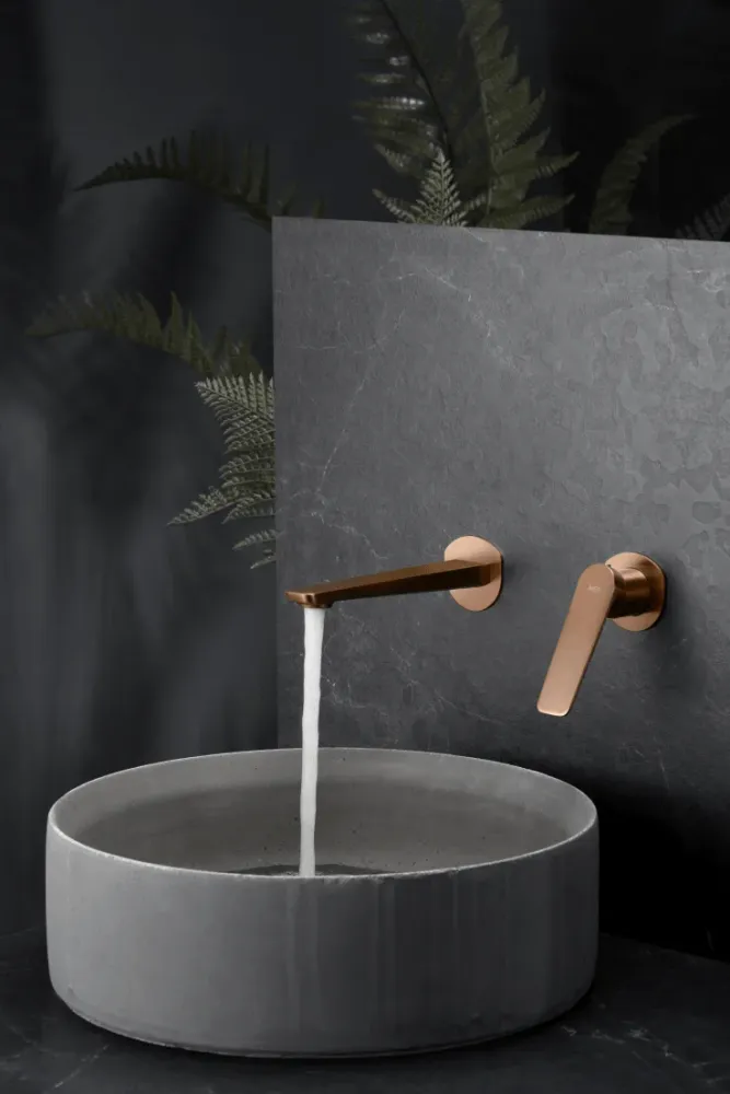 Imex – Nápoles rubinetto monocomando da lavabo incassato oro rosa spazzolato