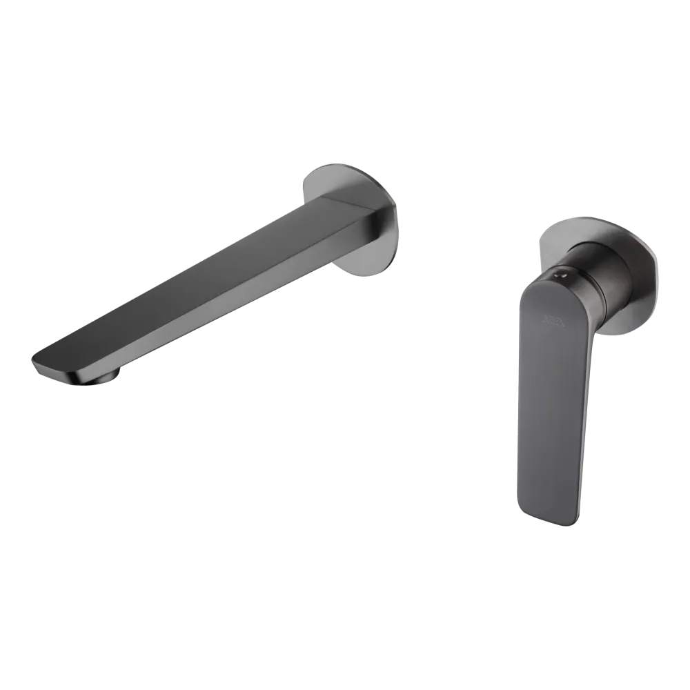 Imex – Nápoles rubinetto monocomando da lavabo incassato nero canna di fucile