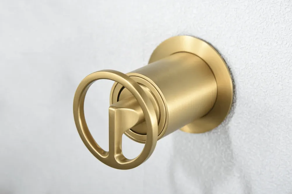 Imex – Olimpo rubinetto monocomando da lavabo incassato oro spazzolato
