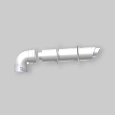 Kit Coassiale Compatibile Per Caldaie Vaillant Ø60/100 X 1000 Mm