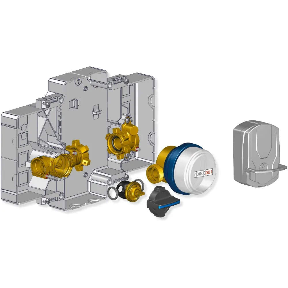 Kit Contabilizzazione Da Incasso Con Contatore Per Acqua Sanitaria K4Cc E-Ready F13F - Dn15
