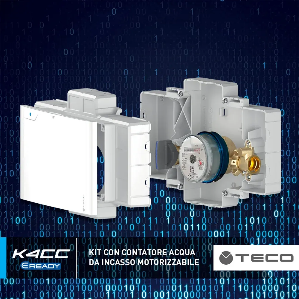 Kit Contabilizzazione Da Incasso Con Contatore Per Acqua Sanitaria K4Cc E-Ready F13F - Dn15