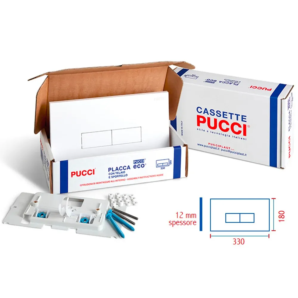 Kit Eco 310 Doppiotasto Bianca