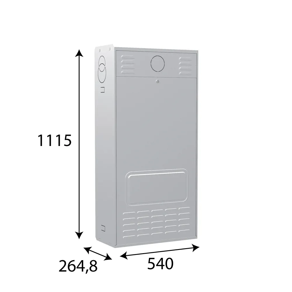 Kit Involucro Incasso Per Installazione Caldaia All'Esterno H.1115 X P.264,8 X L.540 Mm