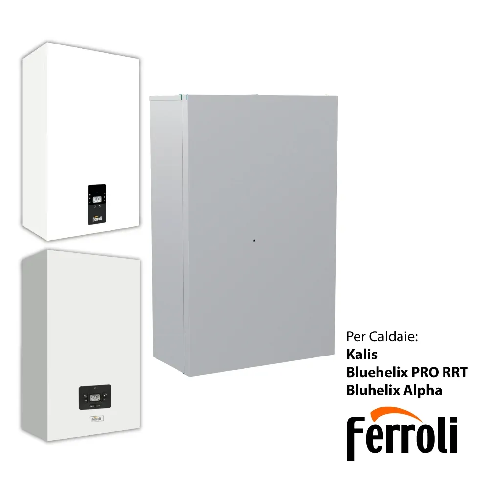 Kit Mobiletto Parete Per Installazione Caldaia All'Esterno H.910 X P.269 X L.540 Mm