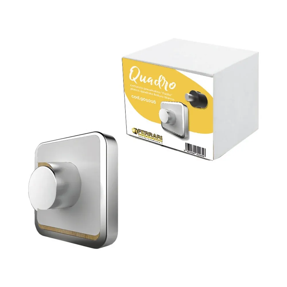 Kit Quadro Cartuccia Pneumatica Con Rosone Bianco -