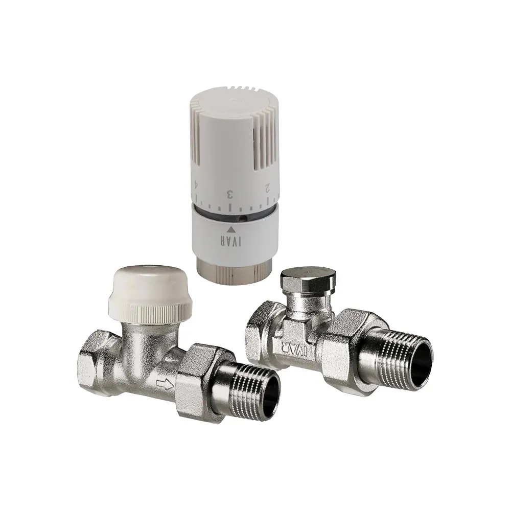 Kit Termostatico Diritto Standard Con Attacco Femmina Ivar T1500 - 3/8" F X 3/8" M O-Ring