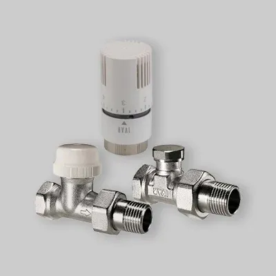 Kit Termostatico Diritto Standard Con Attacco Femmina Ivar T1500 - 1/2" F X 1/2" M O-Ring