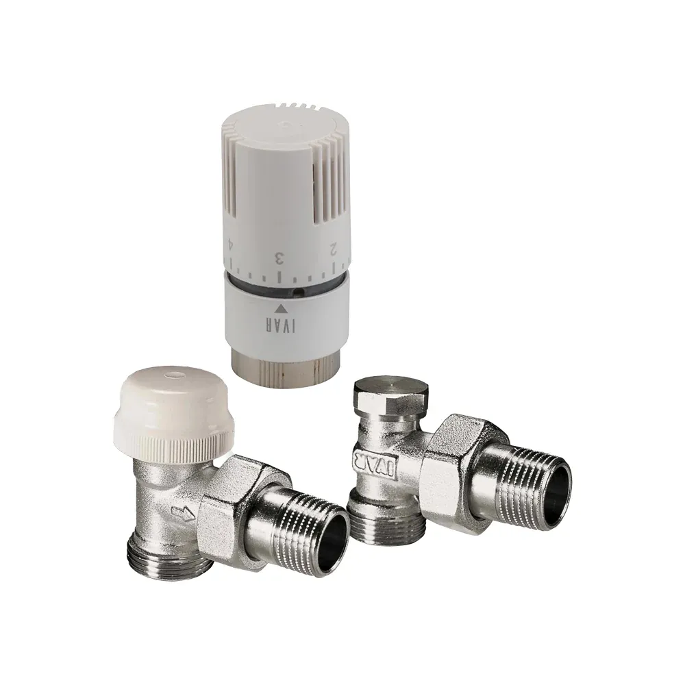 Kit Termostatico Squadra Standard Con Attacco Maschio Ivar T1500 - Eurok X 1/2" M O-Ring