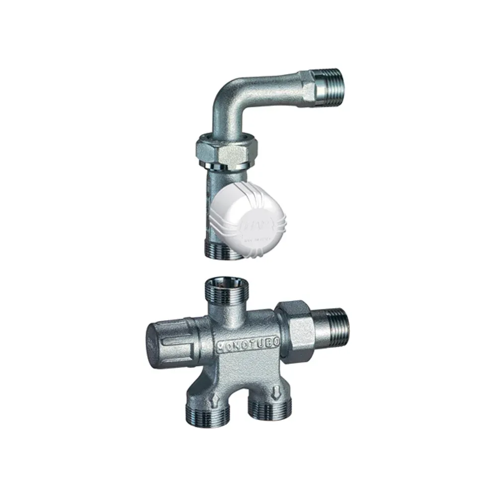 Kit Valvola Termostatica Con Detentore Monotubo "Grt" 1/2" - 24X19 Far