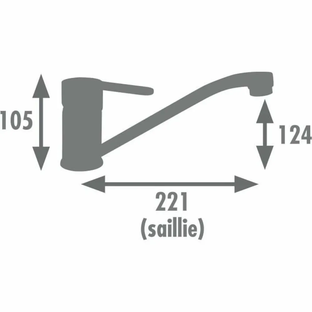 Kitchen Tap Rousseau BORN NF Nero Finitura opaca