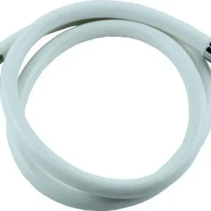 Laccio Tubo Flessibile Doccia Pvc Bianco Universale Lunghezza 2m