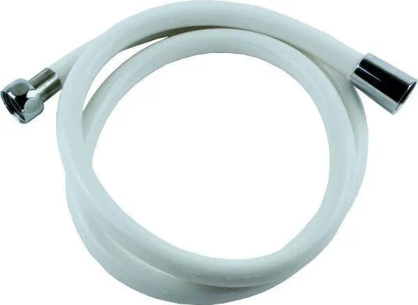 Laccio Tubo Flessibile Doccia Pvc Bianco Universale Lunghezza 2m