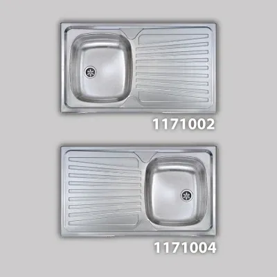 Lavello Inox 1 Vasca Ad Incasso 86 X 50 Sx