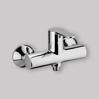 Miscelatore Doccia Esterno Blu Cromo Attacco 1/2"