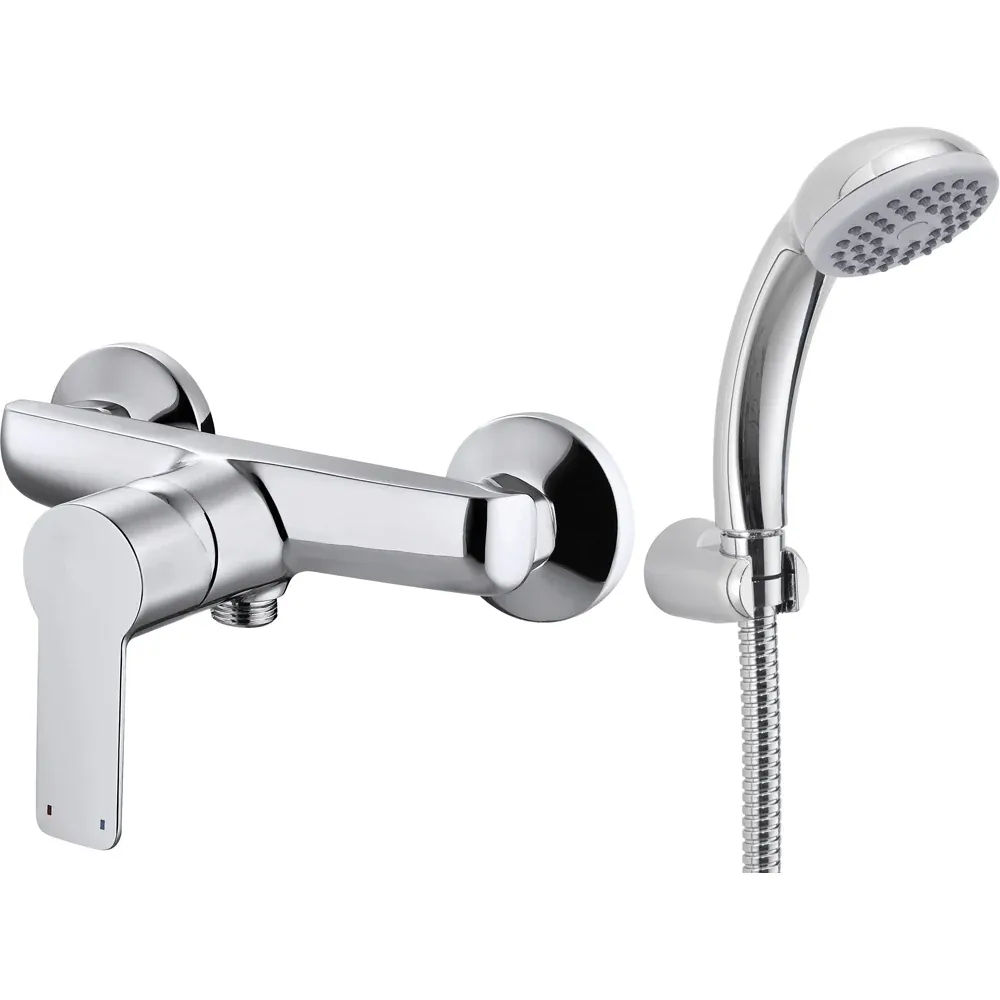 Miscelatore Doccia Esterno "Serie 3000" Cromo Ø35 Mm + Accessori Doccia