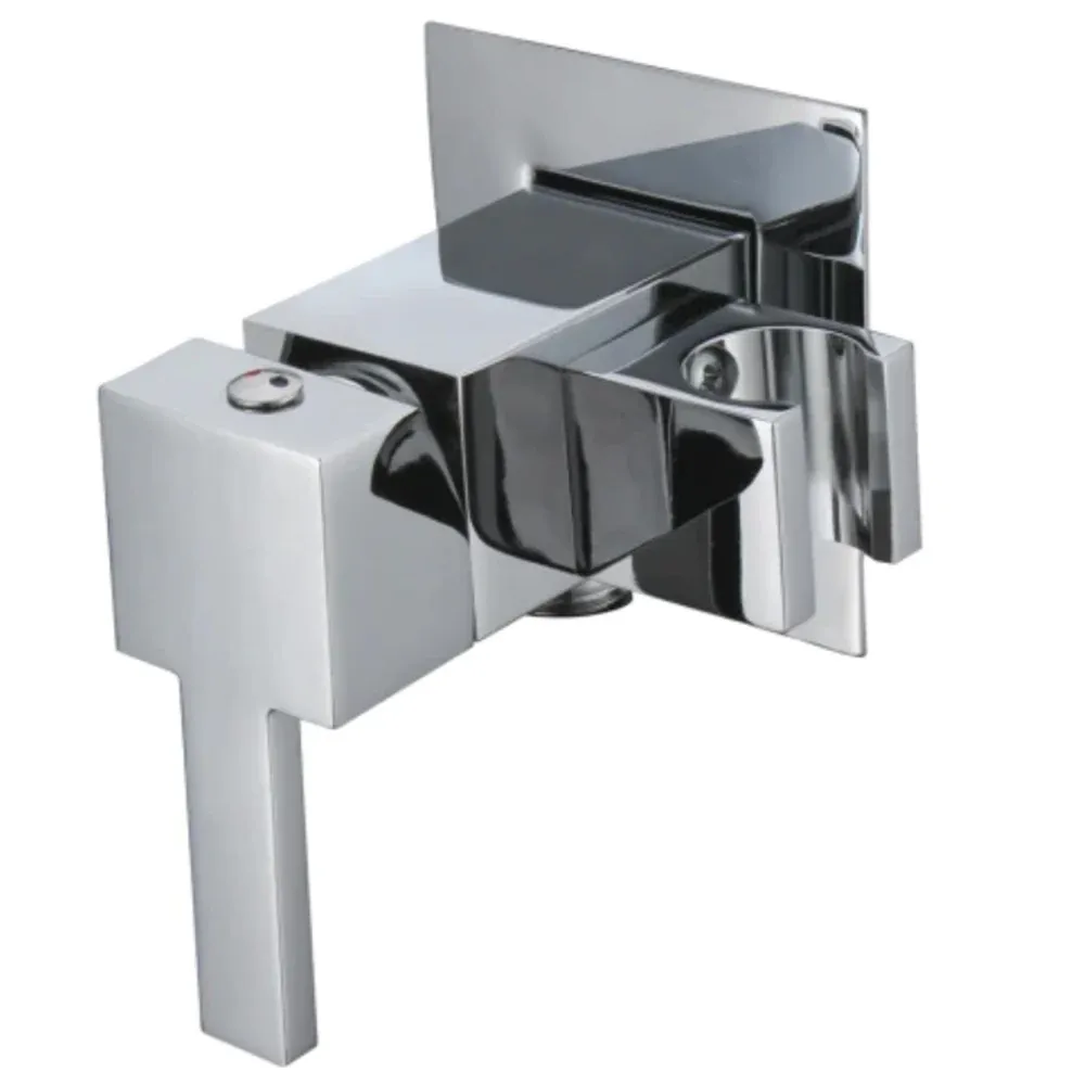 Miscelatore Incasso Quadrato Con Supporto Integrato Cromo - 1/2" M