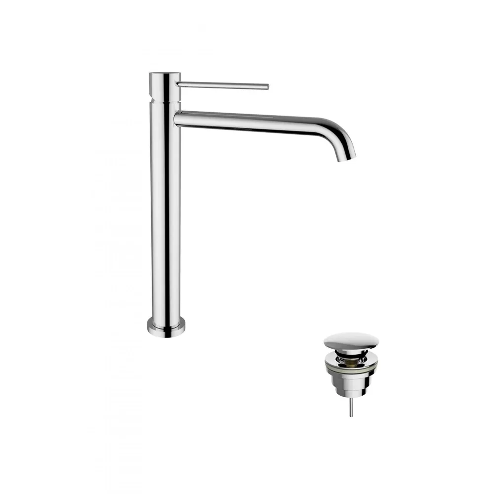 Miscelatore Lavabo Alto Jabil 25 C/Scarico Click Clack - Cromo