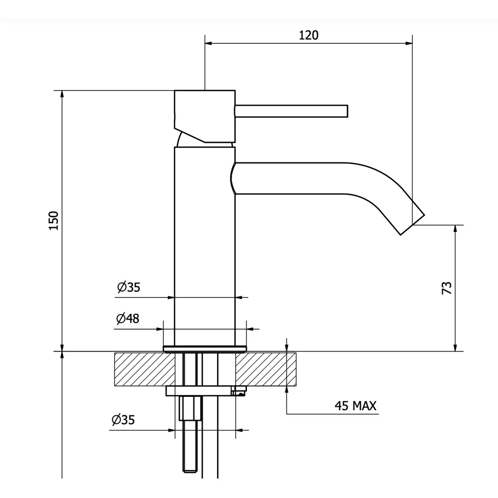 Miscelatore Lavabo Jabil 25 C/Scarico Click Clack - Cromo