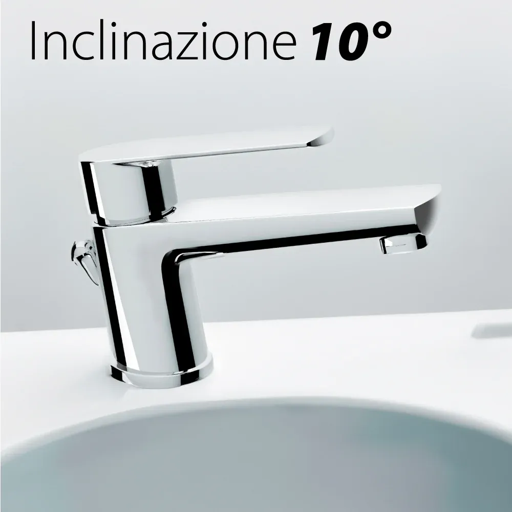 Miscelatore Lavabo 'Klint' Inclinato Cromo