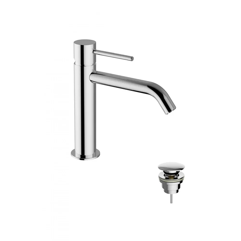 Miscelatore Lavabo Medio Jabil 25 C/Scarico Click Clack - Cromo
