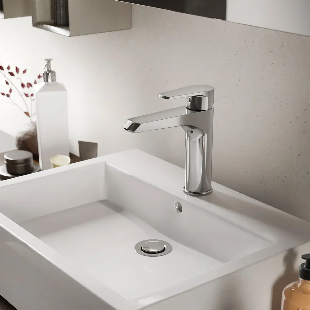Miscelatore Lavabo Velvet C/Scarico Aut. 1"1/4 - Cromo
