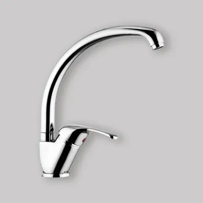 Miscelatore Lavello Canna Fusa Cromo