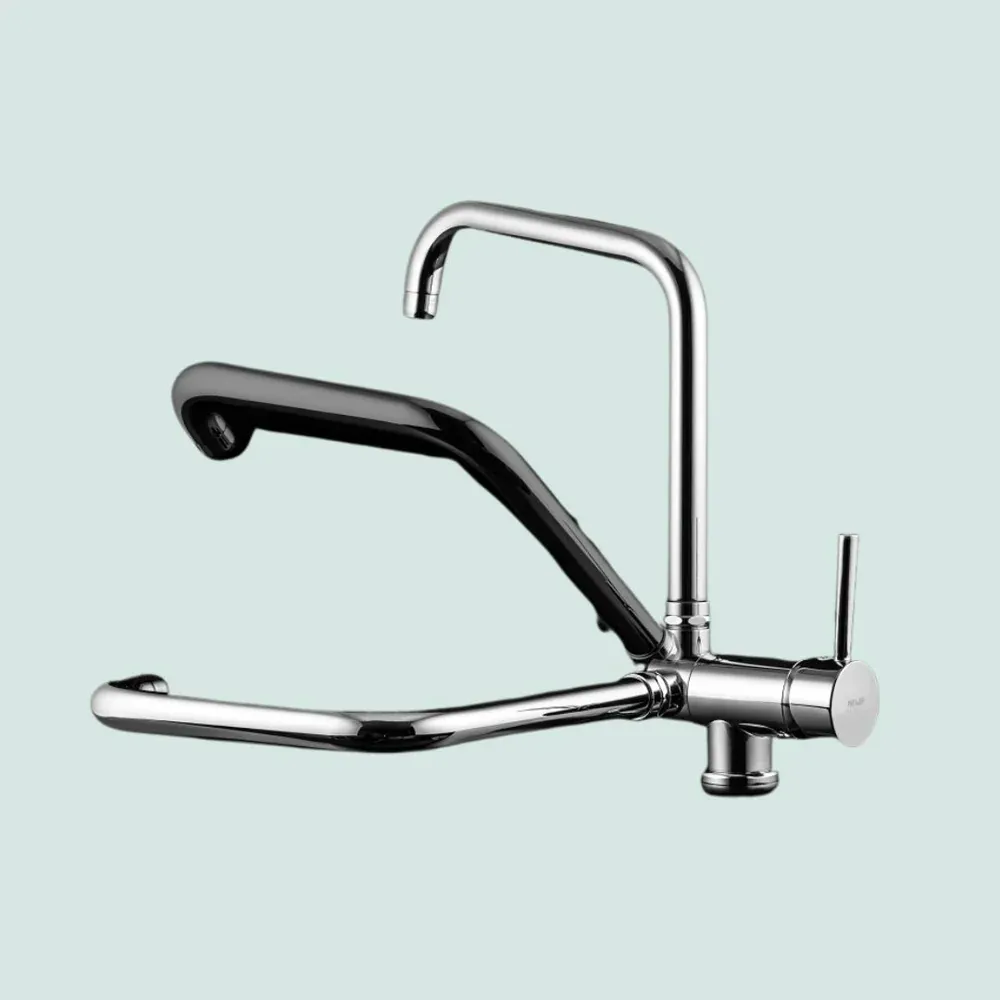 Miscelatore Lavello Canna Reclinabile Cromo